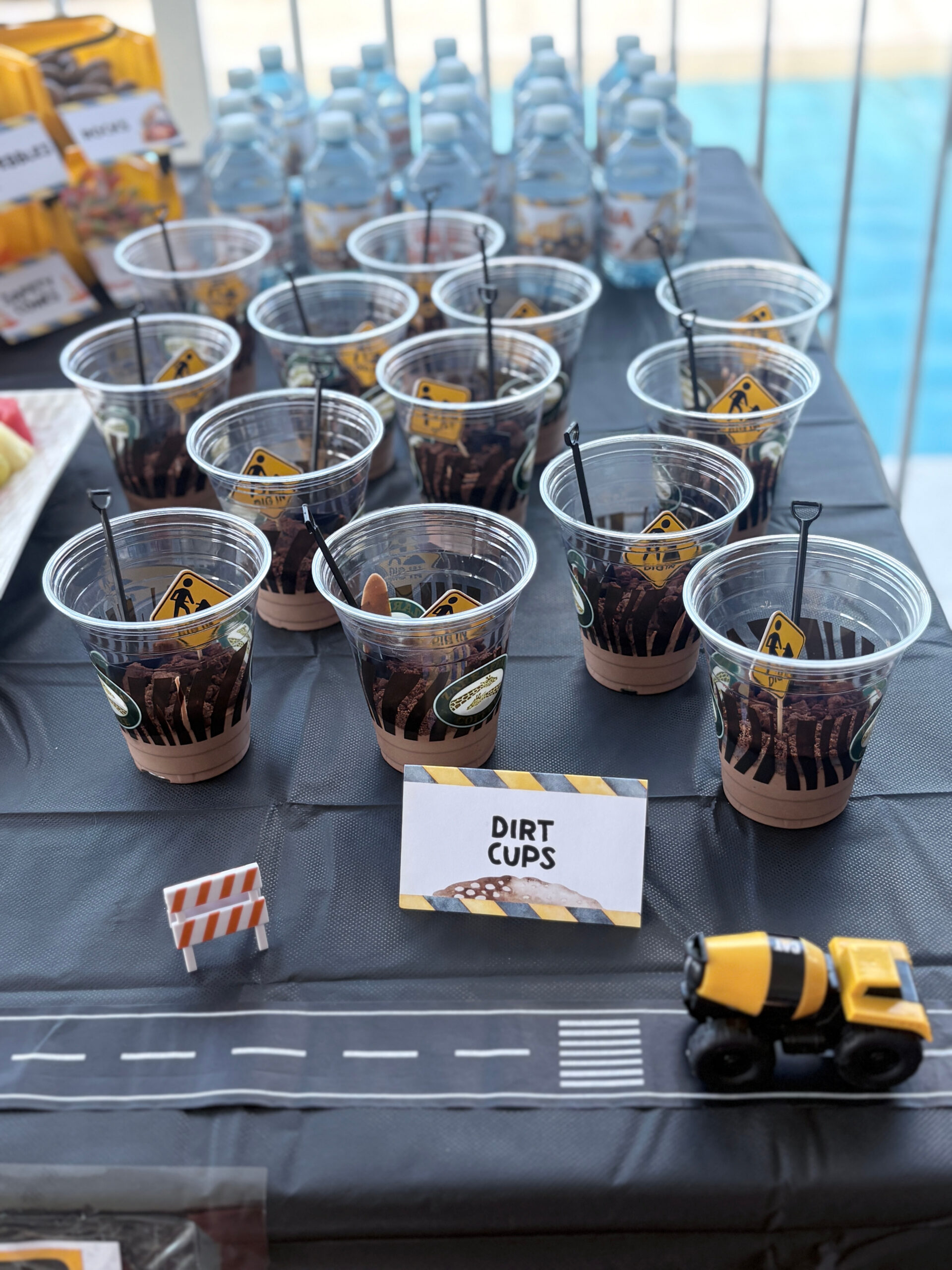 Construction Truck Party Food Ideas Kids Will Love Build Your Own Dirt Cups Station