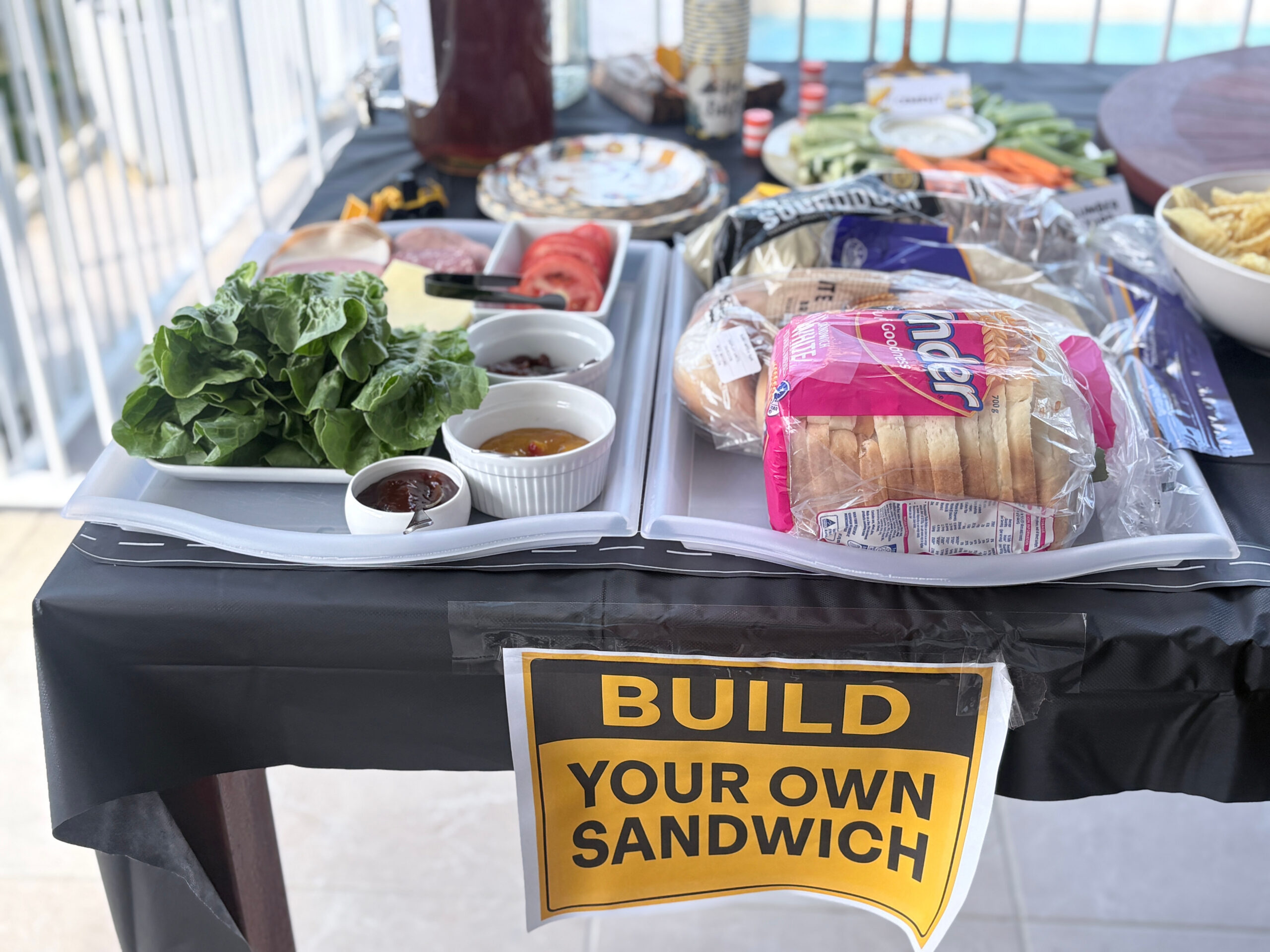 Construction Truck Party Food Ideas Kids Will Love Build Your Own Sandwich Station