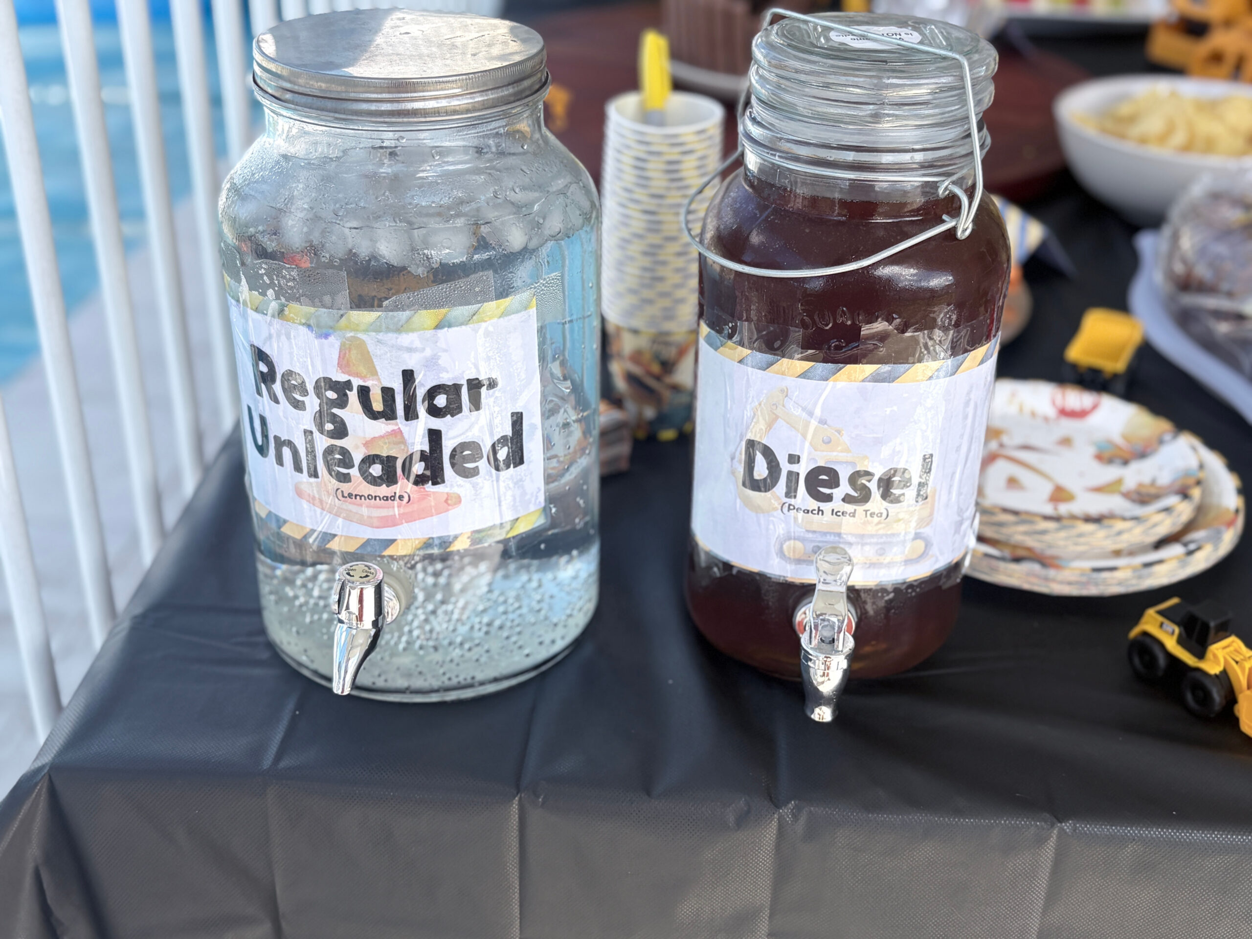 Construction Truck Party Food Ideas Kids Will Love Construction Themed Party Drinks