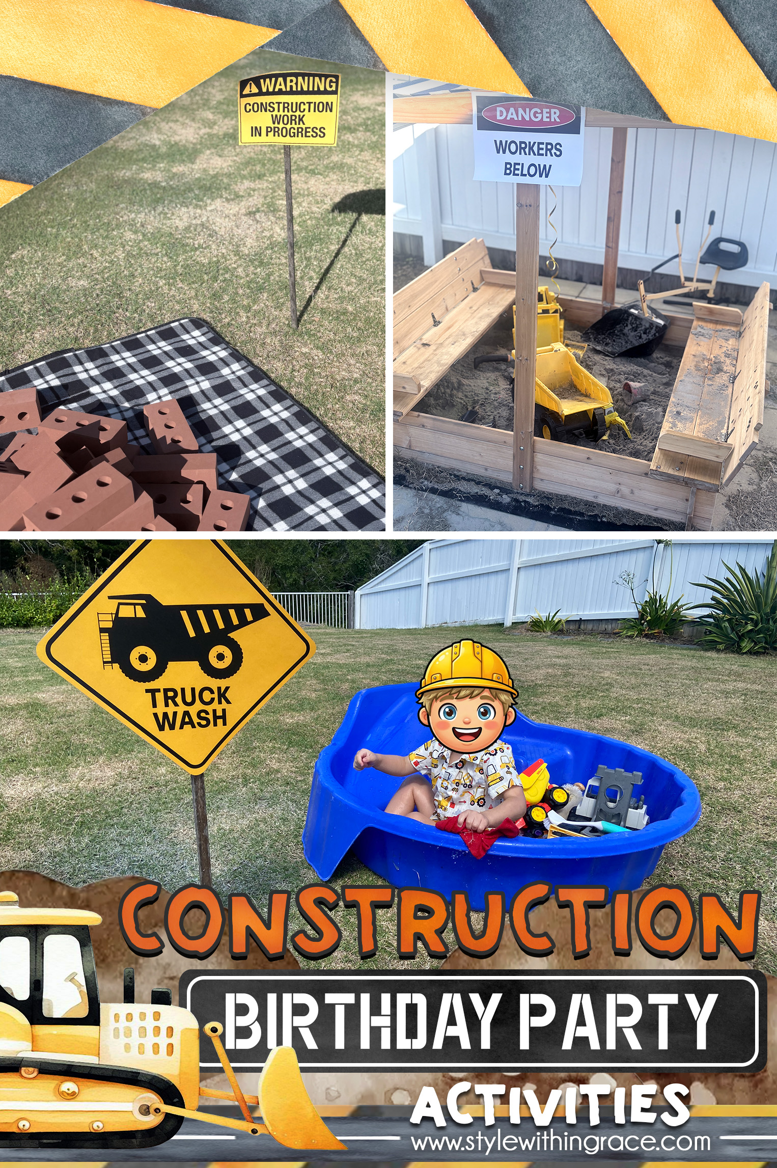 Construction Truck Birthday Party Activities Kids Will Love Construction Truck Birthday Party Activites Pinterest 01