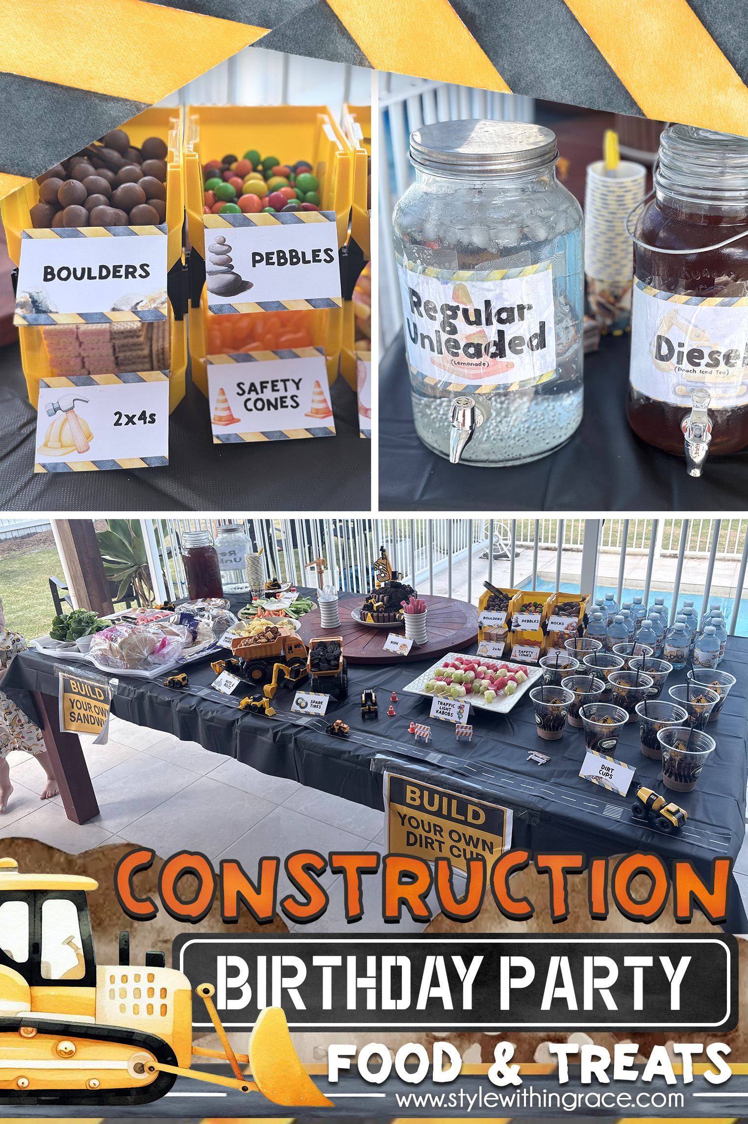 Construction Truck Party Food Ideas Kids Will Love Construction Truck Birthday Party Food Pinterest 01