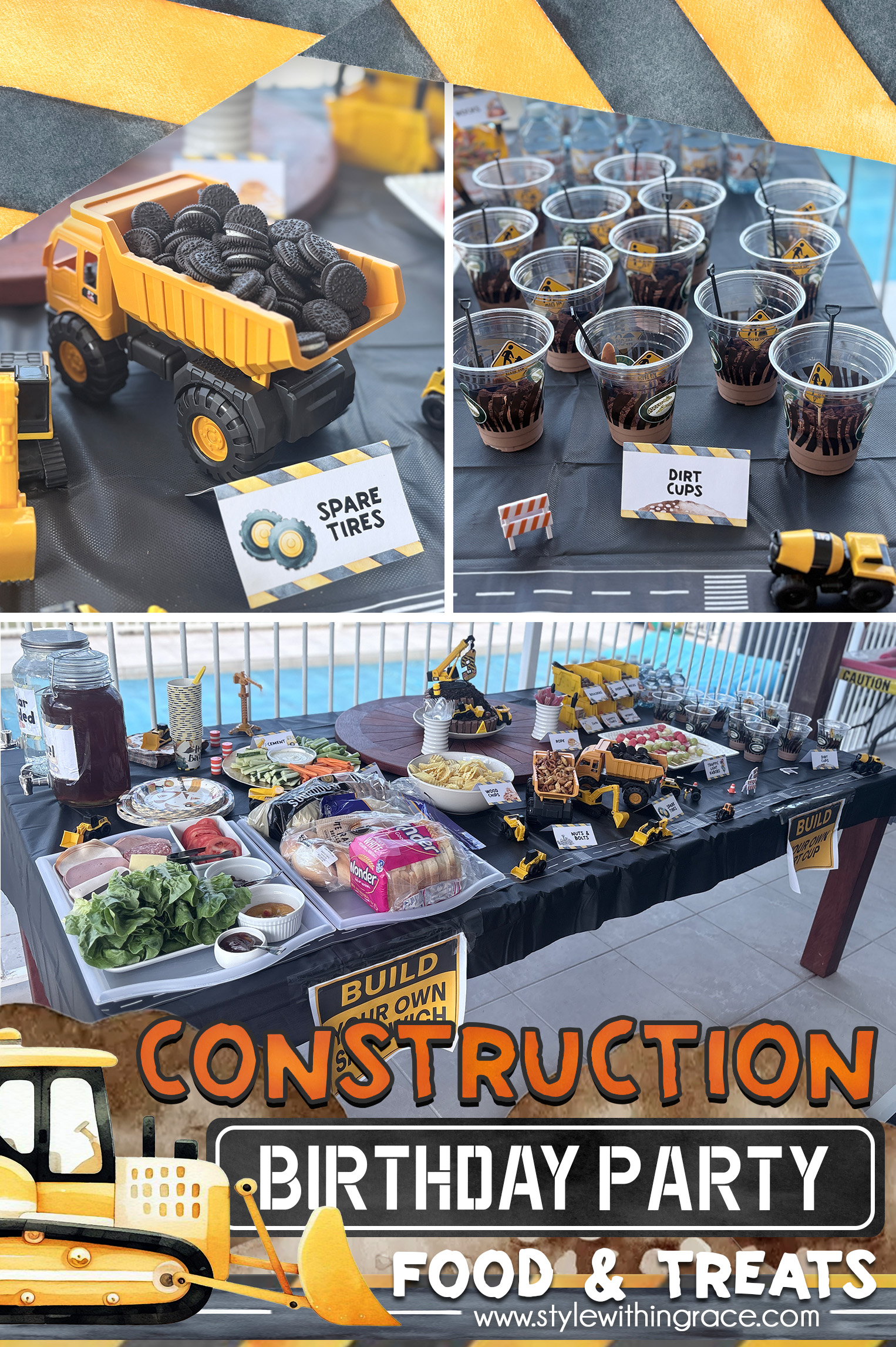 Construction Truck Party Food Ideas Kids Will Love Construction Truck Birthday Party Food Pinterest 02