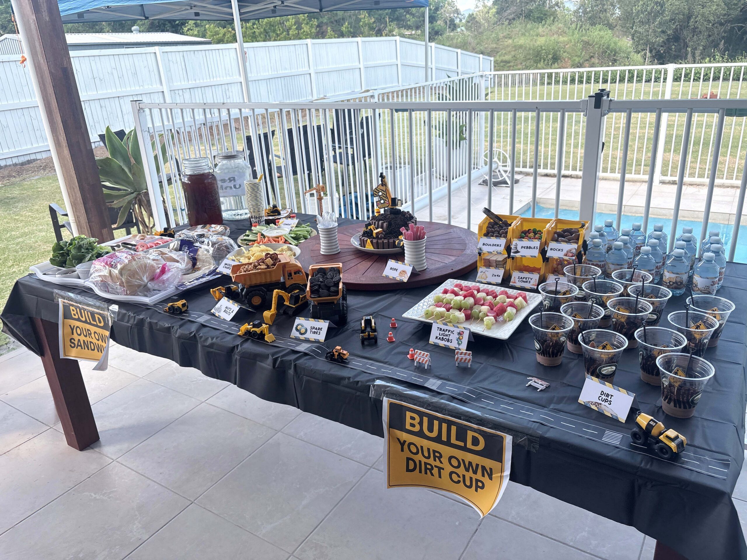 Construction Truck Party Food Ideas Kids Will Love Construction Truck Birthday Party Food Table Spread 02