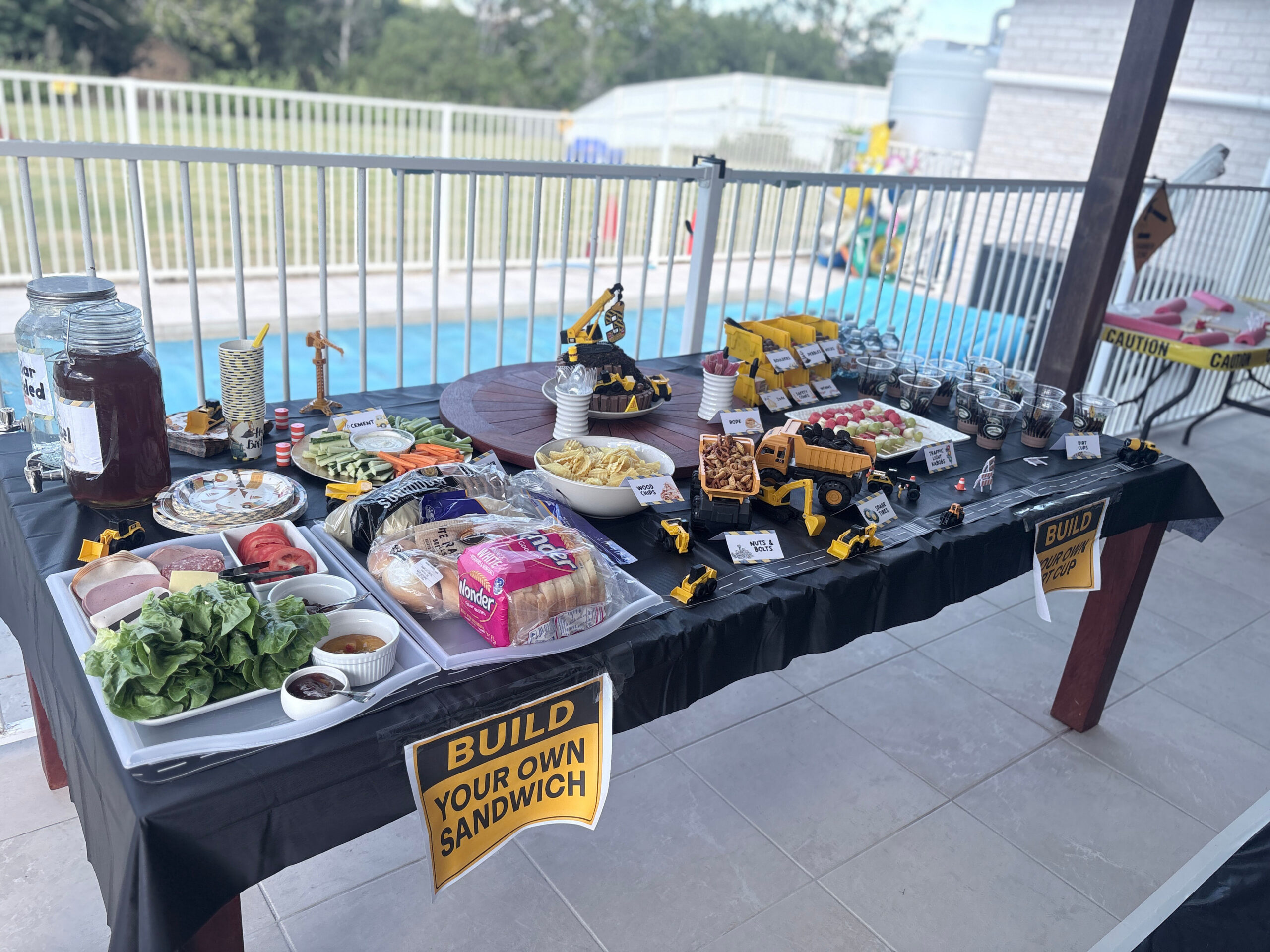 Construction Truck Party Food Ideas Kids Will Love Construction Truck Birthday Party Food Table Spread