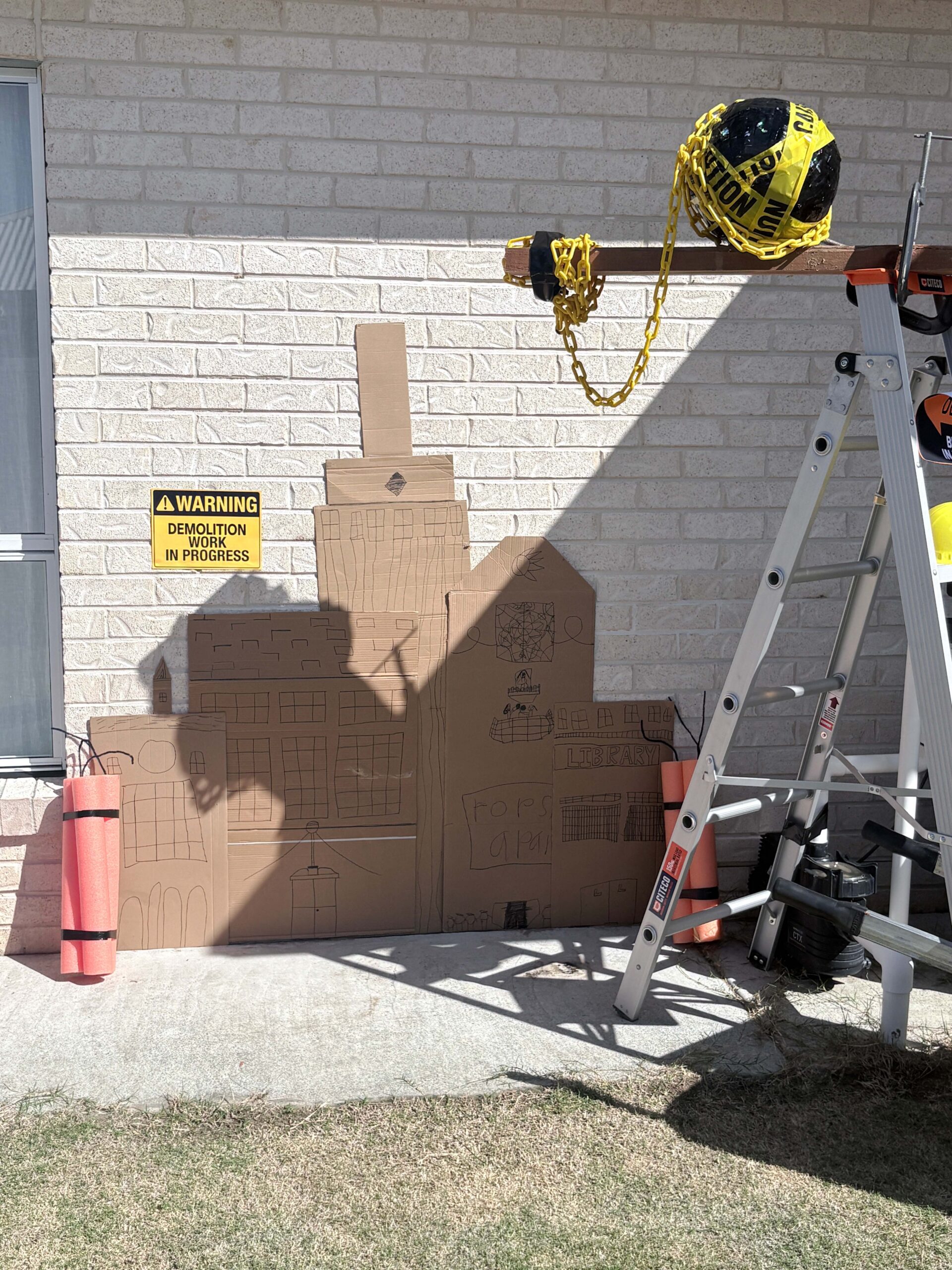 Construction Truck Birthday Party Activities Kids Will Love Demolition Zone Wrecking Ball Pinata 02