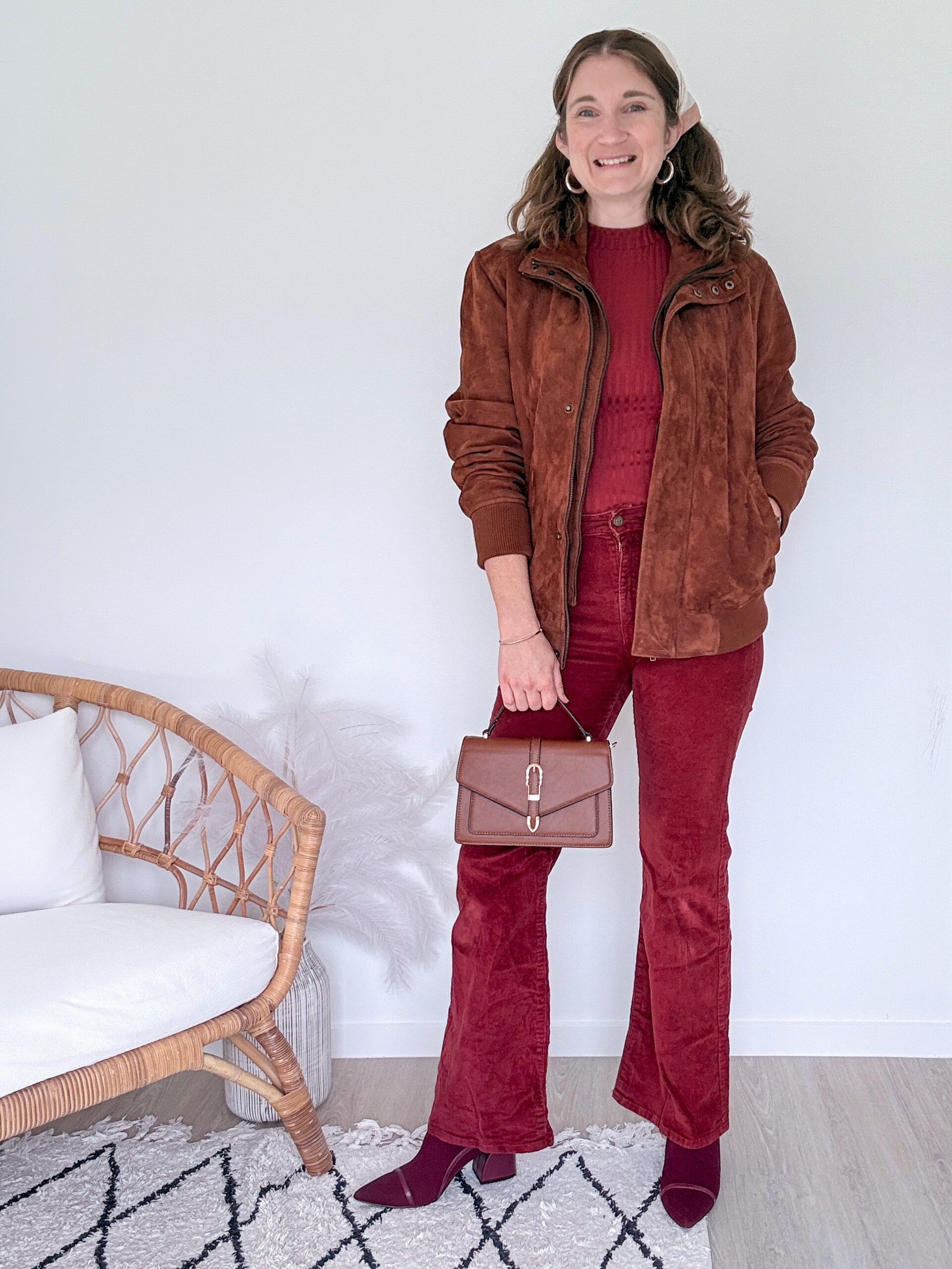 Lester Suede Bomber Jacket Full Outfit 01-2