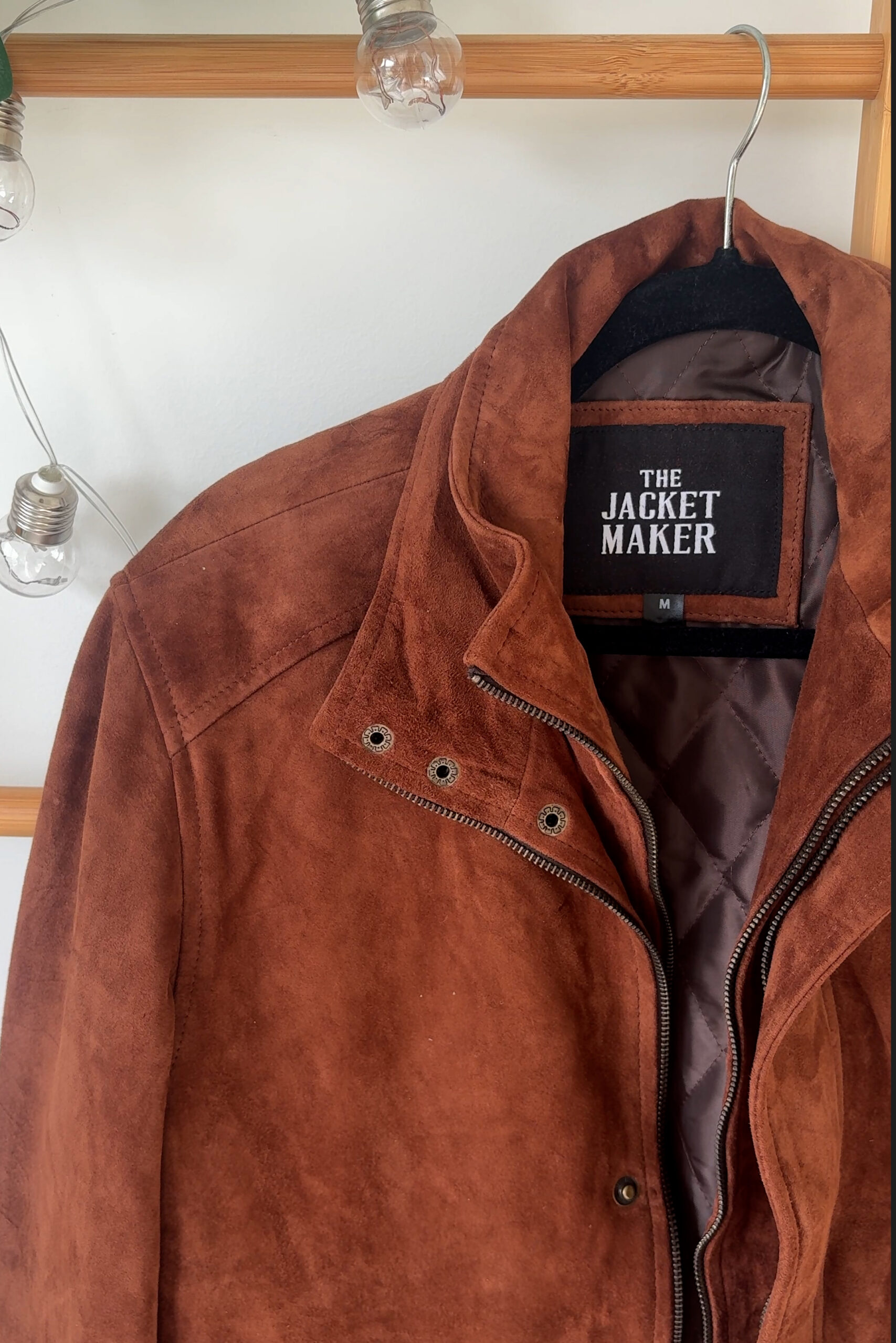 The Jacket Maker Lester Suede Bomber Detail