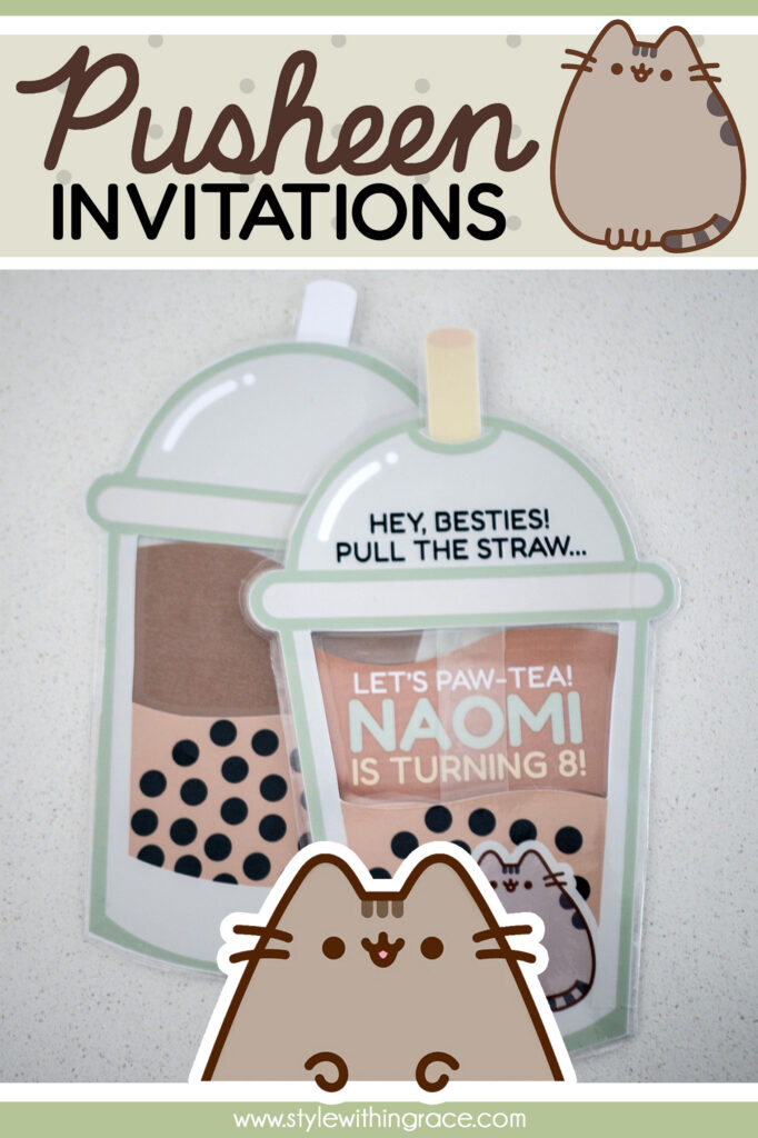 Pusheen Birthday Party Invitations Pinterest