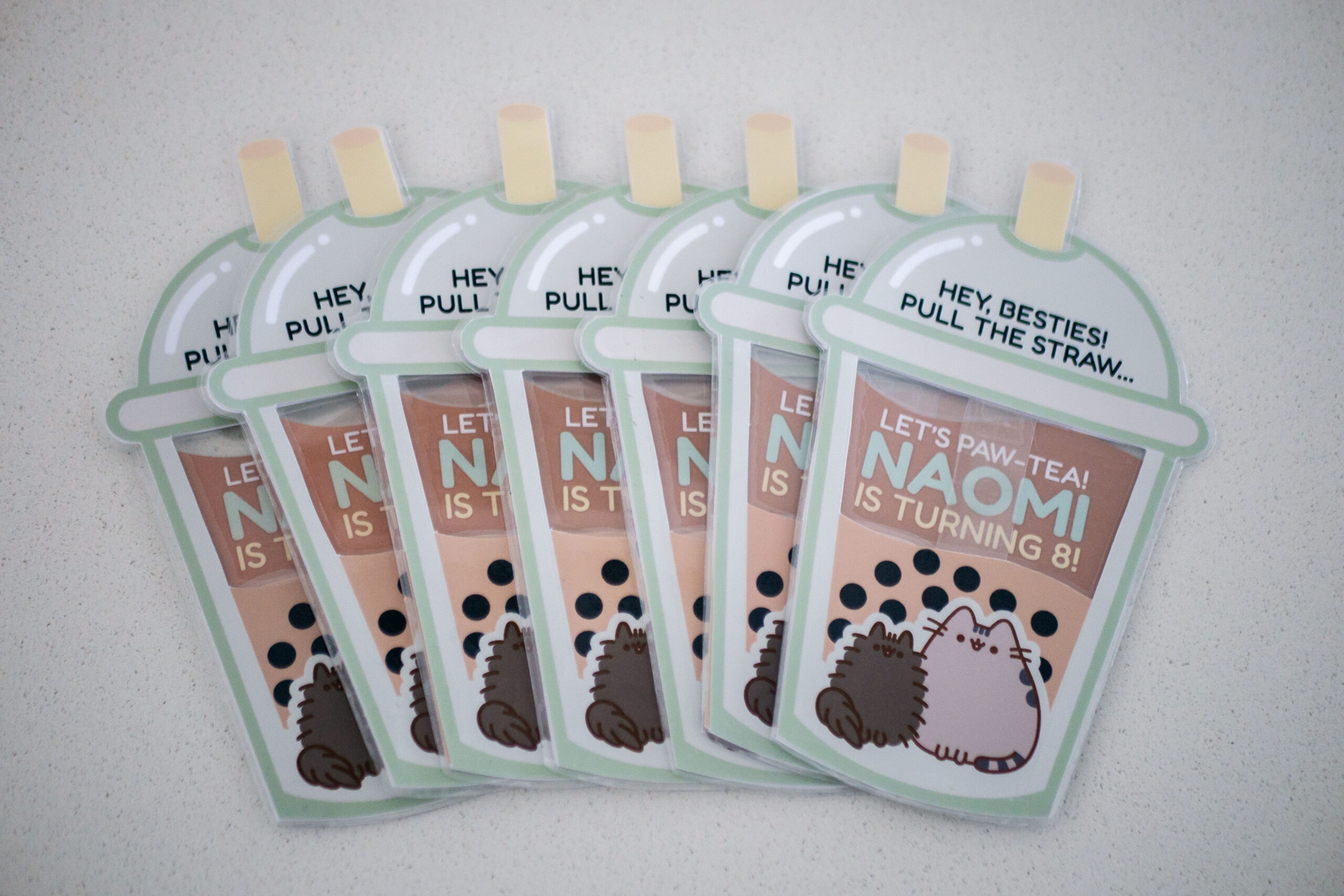 Pusheen Birthday Party Invites scaled