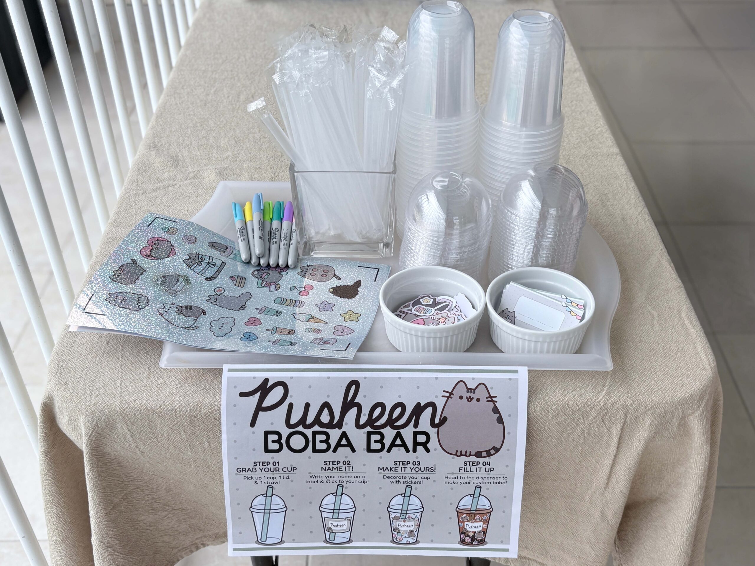 Pusheen Boba Bar