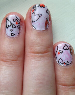 Valentine's Hearts Nails Feature Image