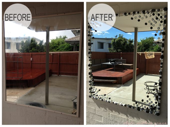 Outdoor Mirror Before and After