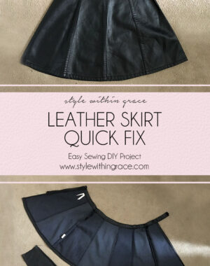 DIY Leather Skirt Quick Fix Title