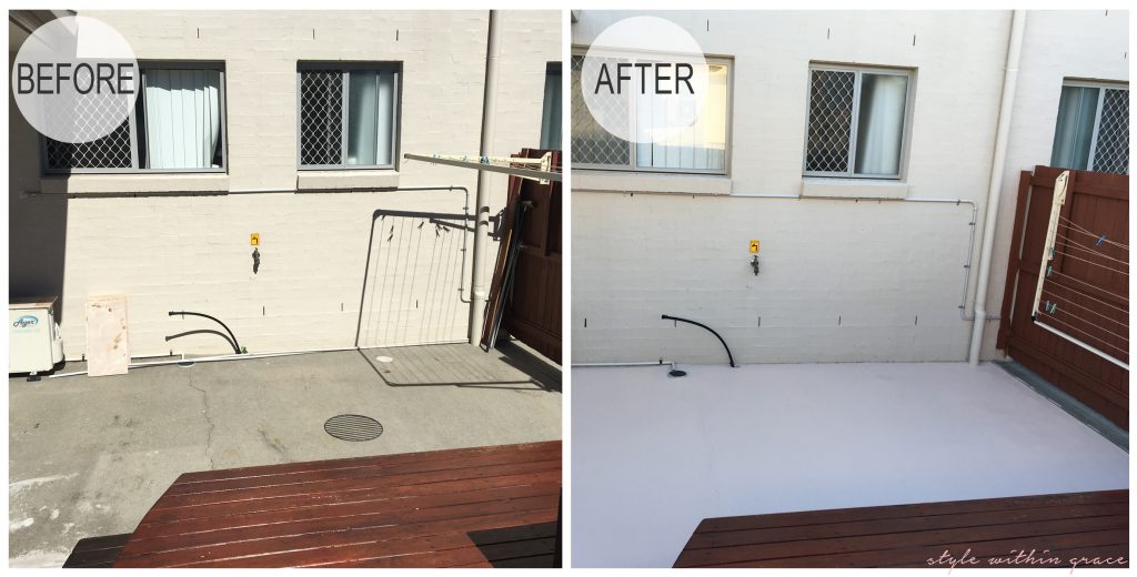 Backyard Deck Before and After Right Side