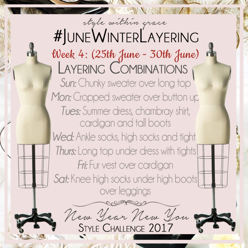 June Winter Layering Style Prompts Week 4