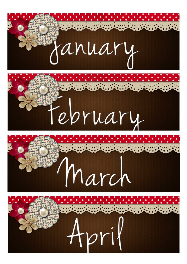 Month Label Printable 2