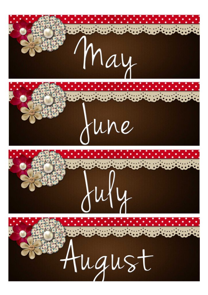 Month Label Printable 3