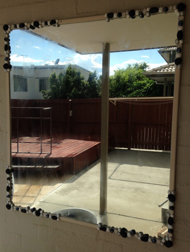 Outdoor Mirror Decoration DIY Part Way