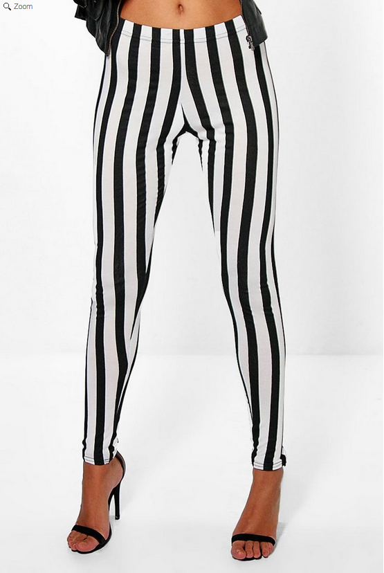 Maren Monochrome Striped Leggings 