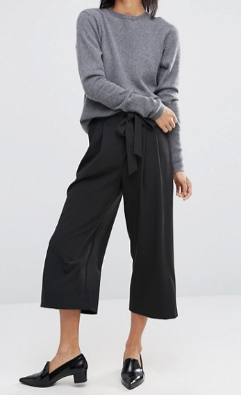 ASOS Tailored Culotte with Tie Waist 