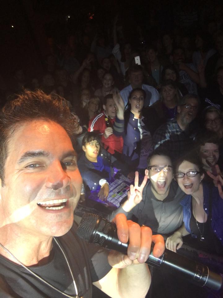 Front Row at The Train Concert Selfie with Pat