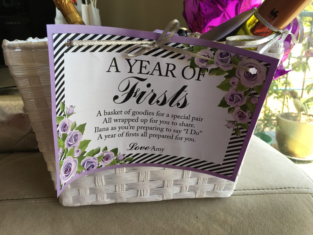 Bridal Shower Gift Idea: Wine Basket With Poems