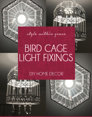DIY: Beaded Bird Cage Light Fixings