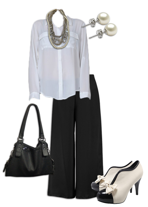 Black Culottes Outfit 2