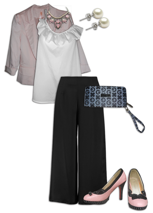 Black Culottes Outfit 4