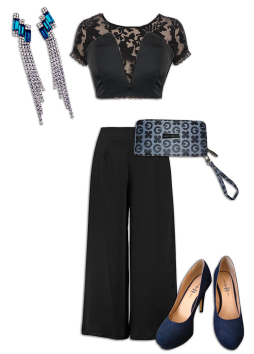 Black Culottes Outfit 5