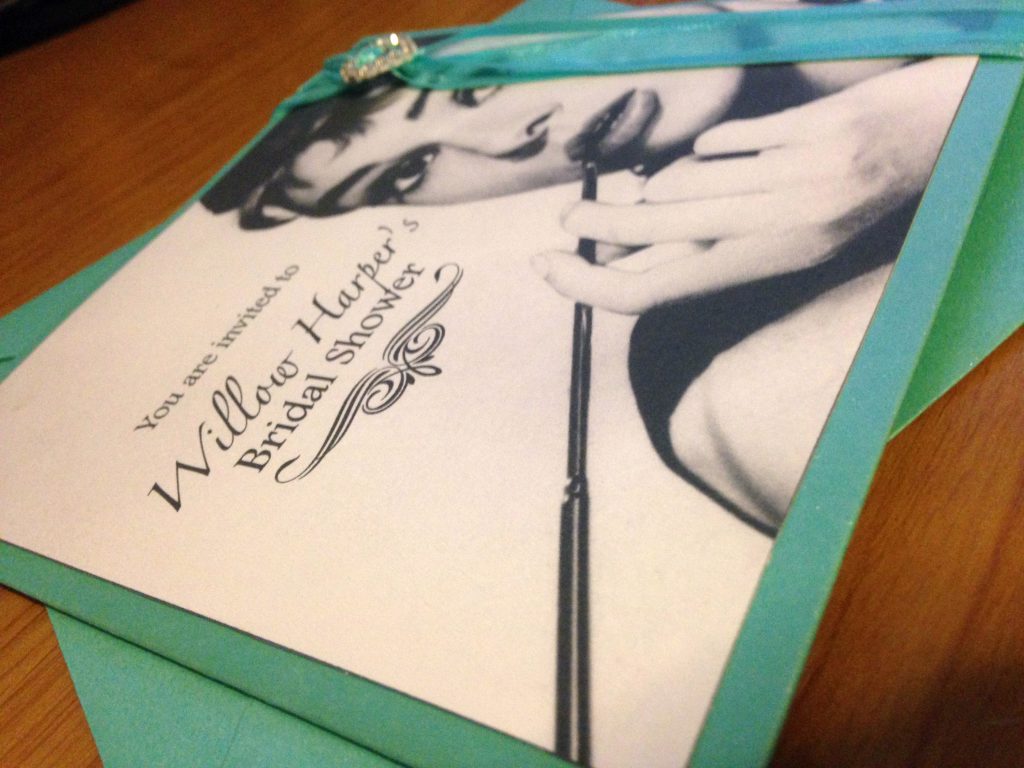 Breakfast at Tiffany's Bridal Shower Invites 2