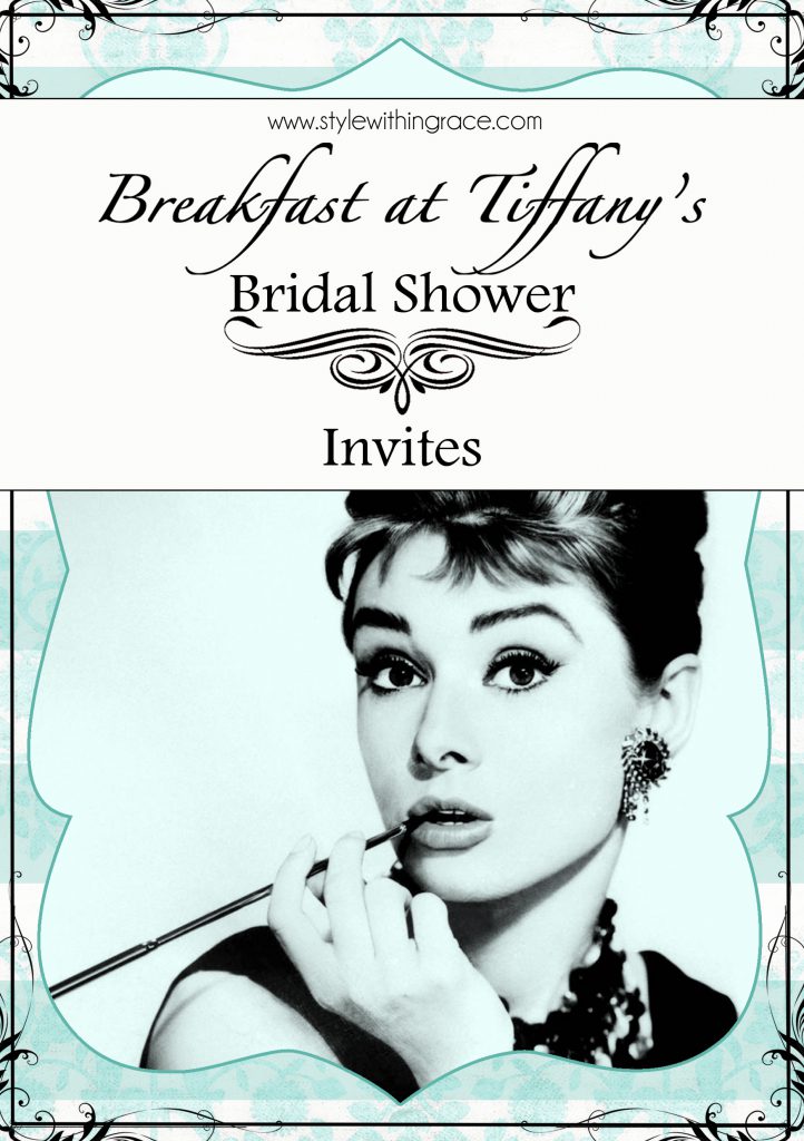 Breakfast at Tiffany's Bridal Shower Invites