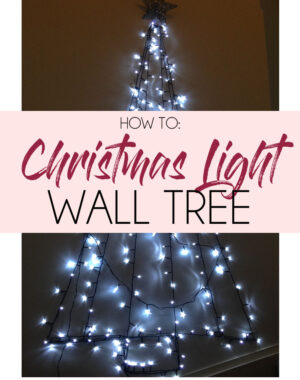 DIY Christmas Light Wall Tree