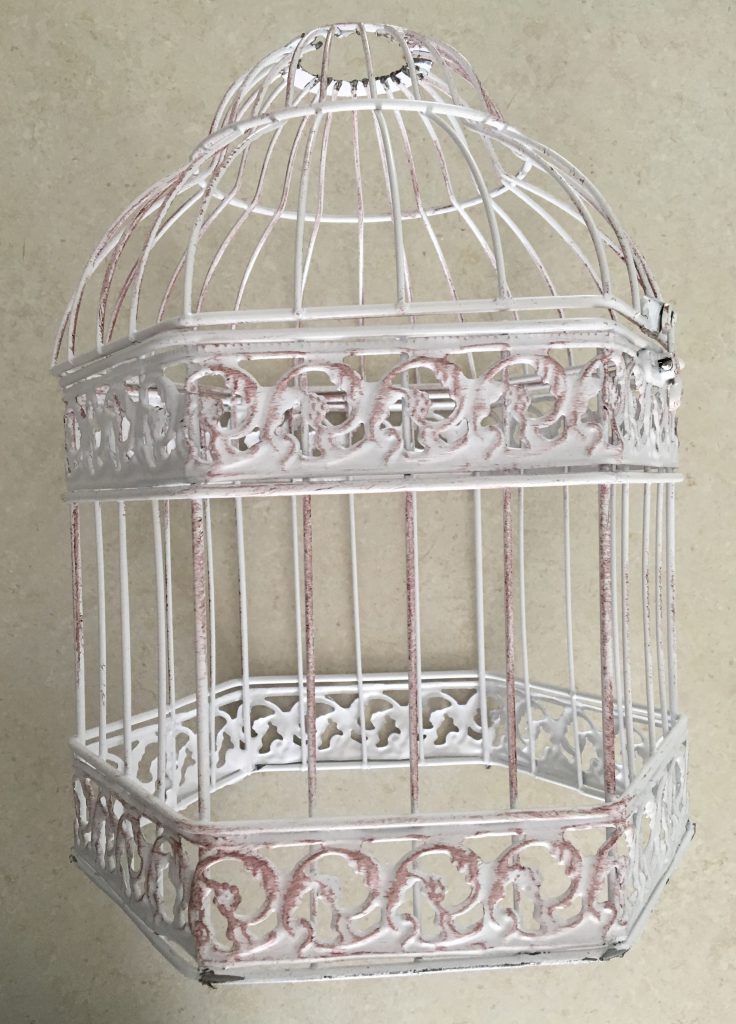 DIY Beaded Bird Cage Light Fixings Step 1-2