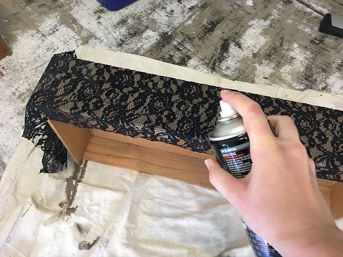 Drawer Makeover DIY Lace 1