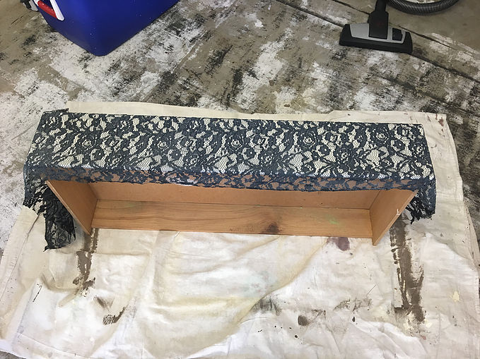 Drawer Makeover DIY Lace 2