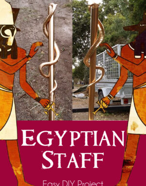 DIY Egyptian Staff Costume Prop