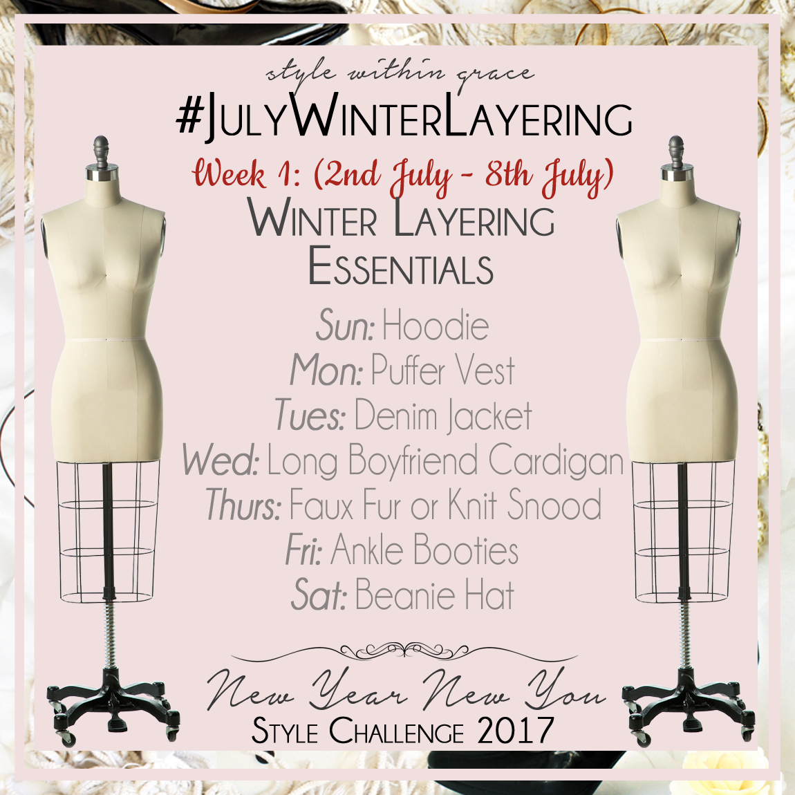 July Winter Layering Style Prompts Week 1