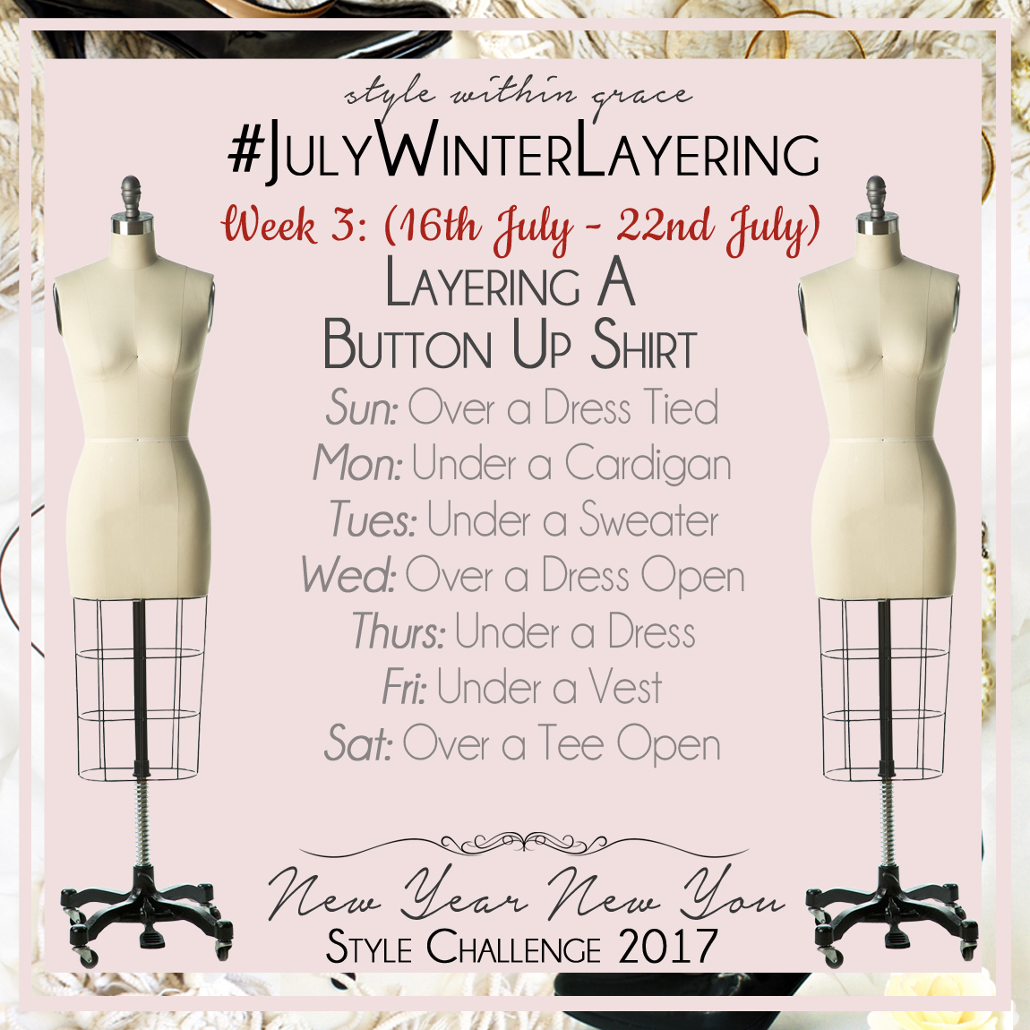July Winter Layering Style Prompts Week 3