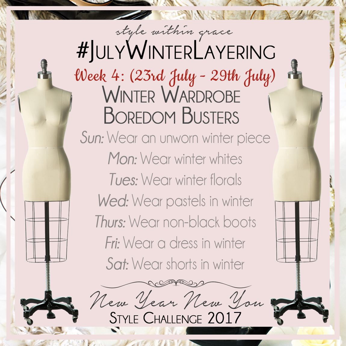 July Winter Layering Style Prompts Week 4