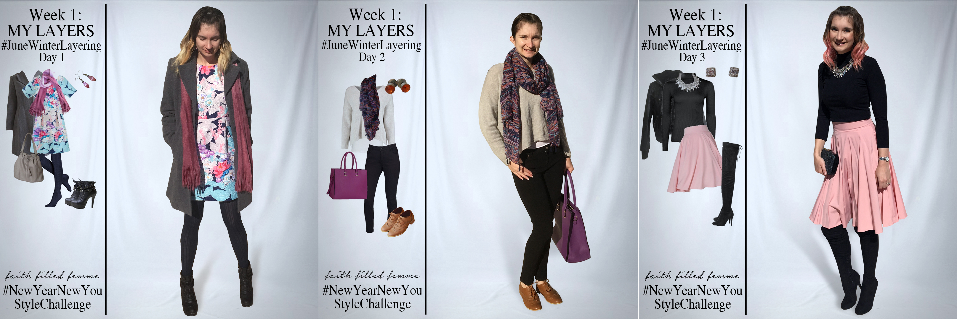 June Winter Layering Preweek Outfit Ideas