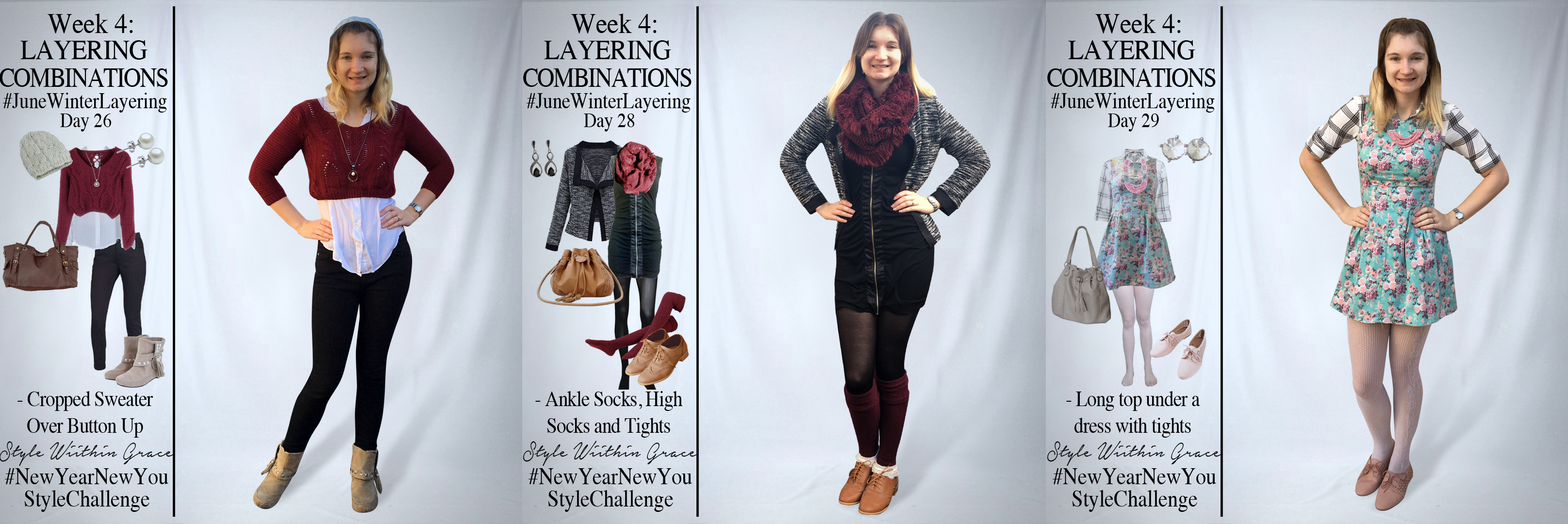 June Winter Layering Week 4 Outfit Ideas