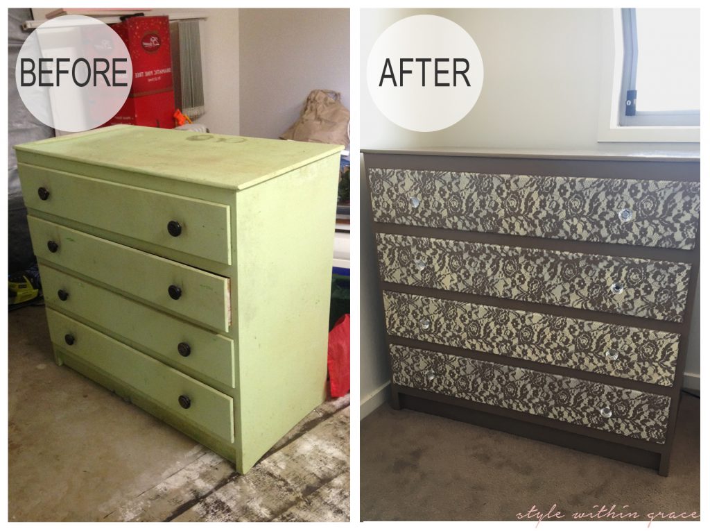Lace Drawers Before and After