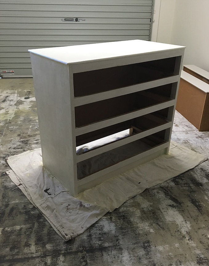 Lace Drawers Makeover Primer Coat 3