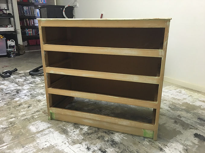 Lace Drawers Makeover Sanded 1