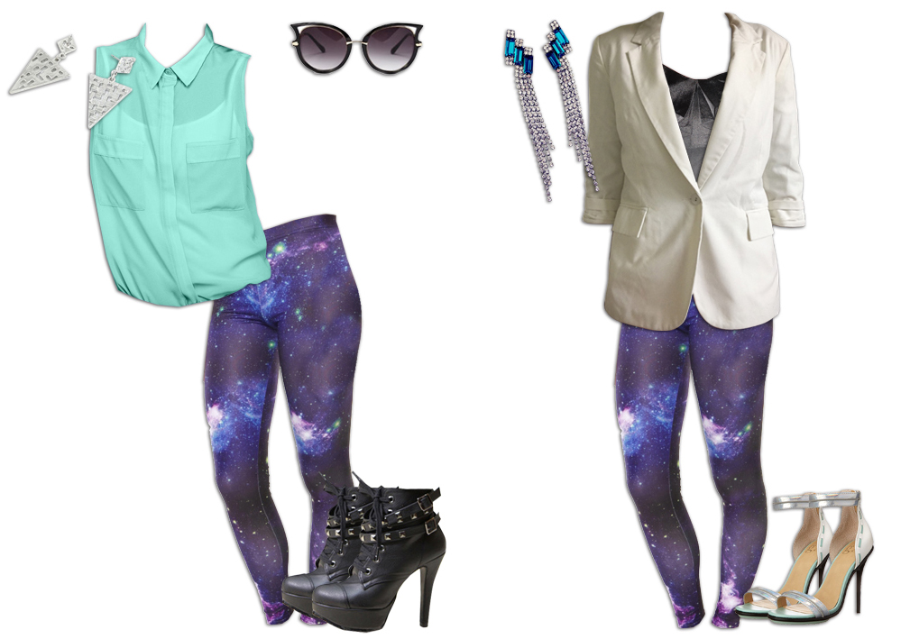 Nebula Leggings Colour Picking Outfits