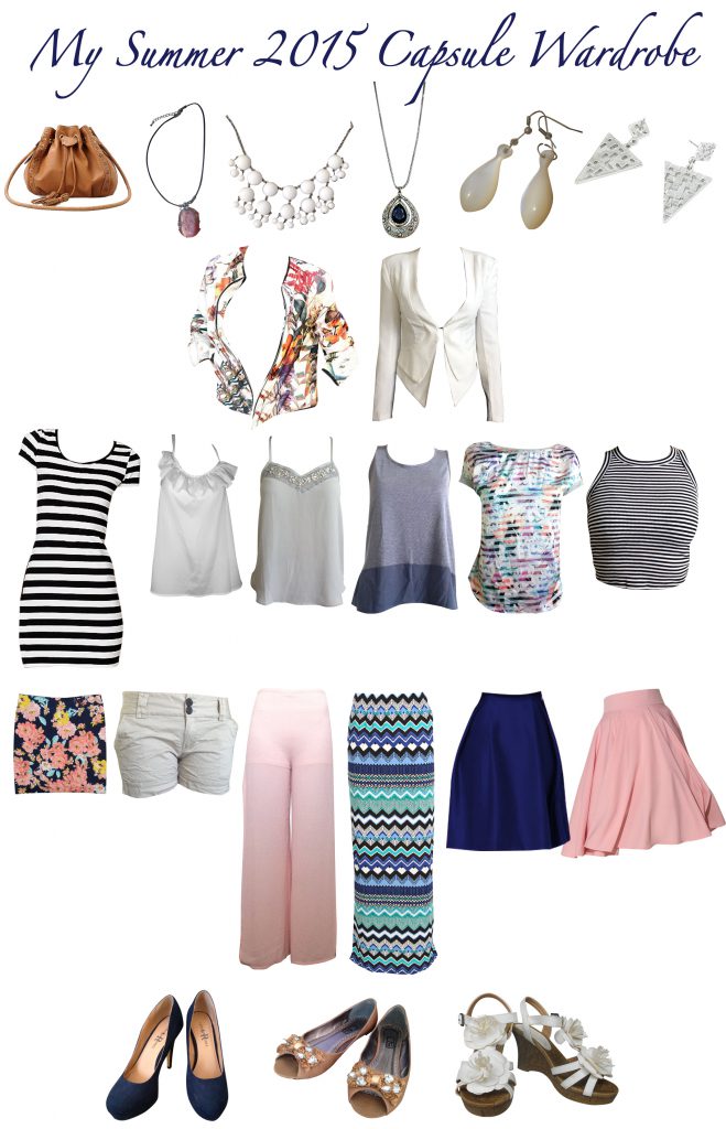 Summer Capsule Wardrobe Clothing Items