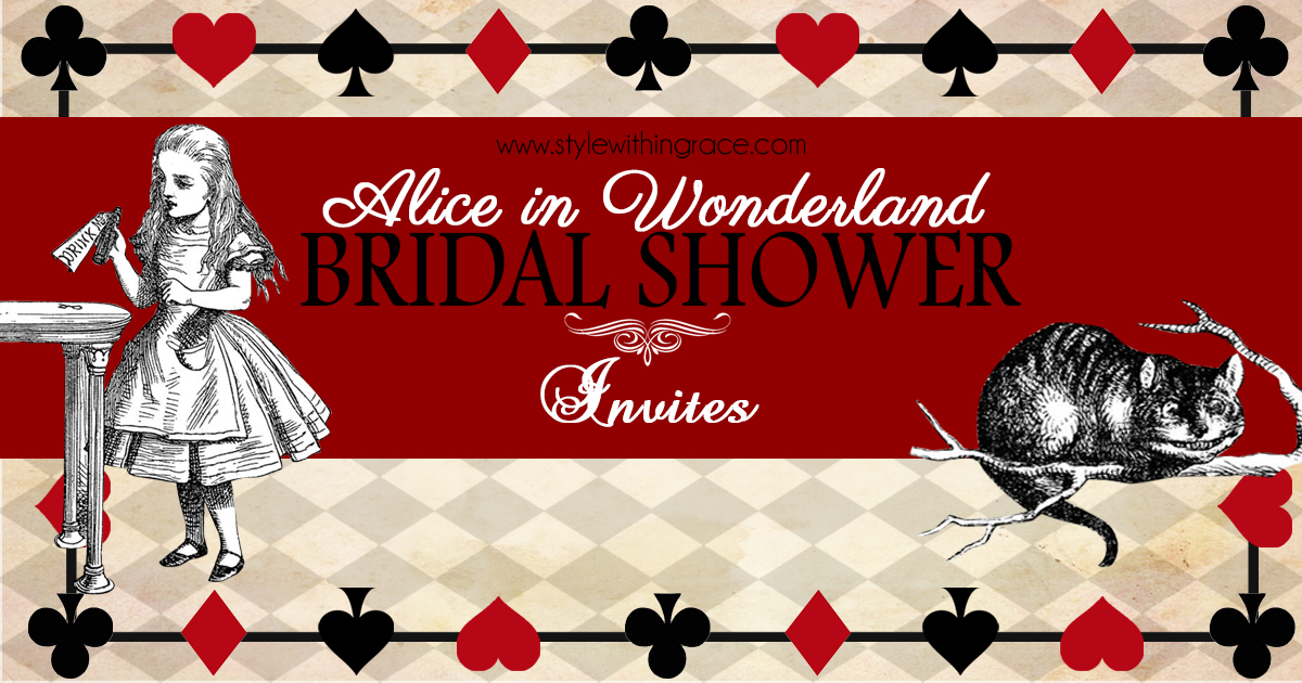 Alice In Wonderland Invitation Templates (Free)