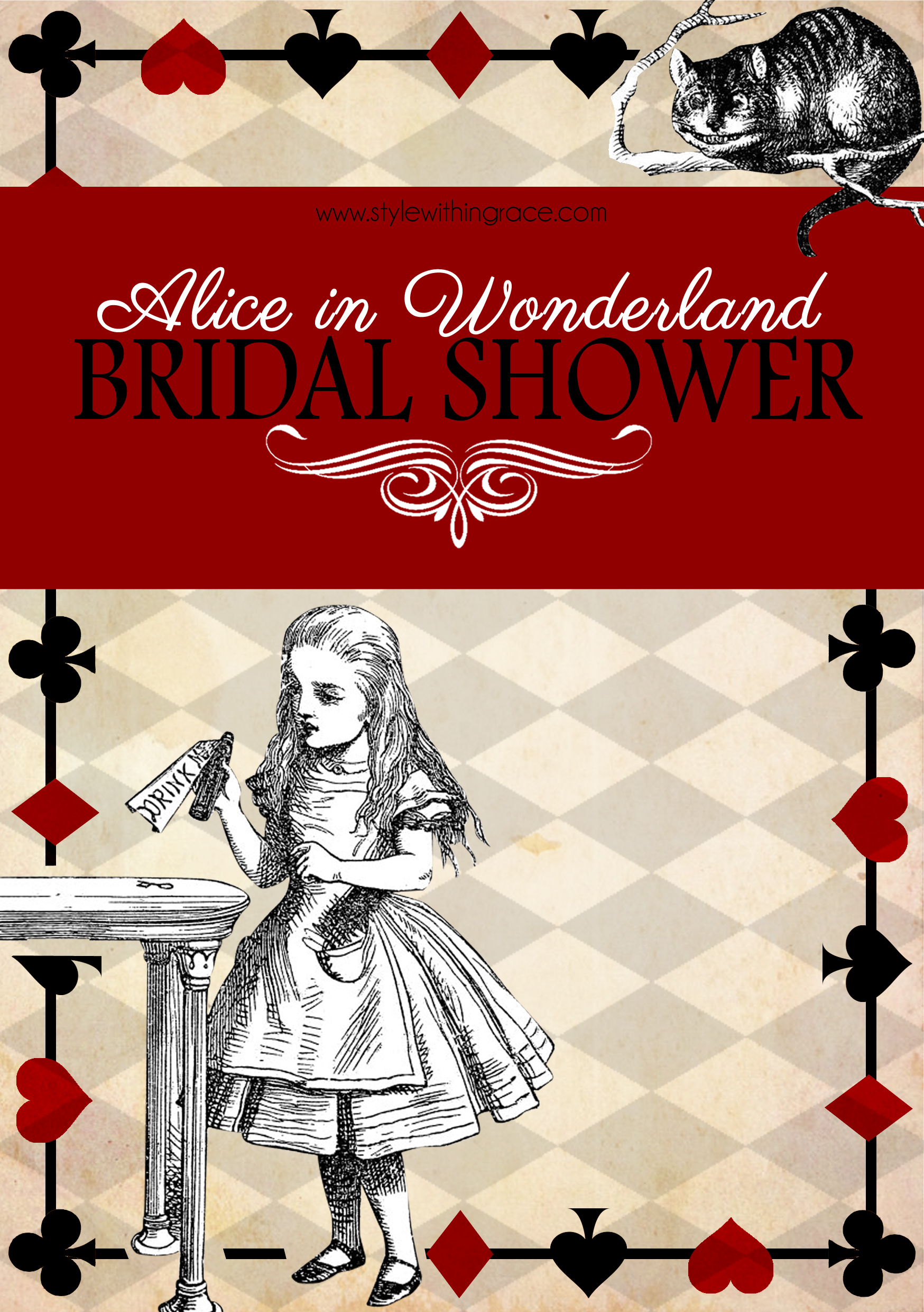 Alice In Wonderland Bridal Shower Title
