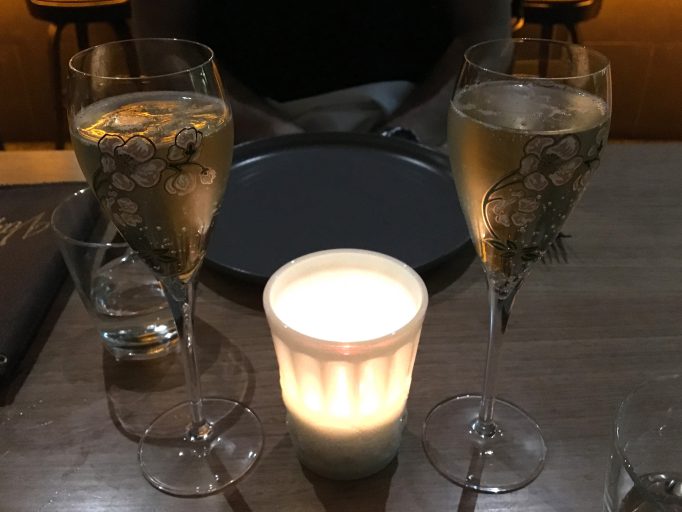 French Champagne Candle Light